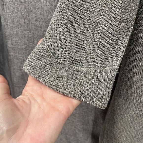Massimo Dutti Women Cardigan Open Front Slinky Neutral Sz XS EItaly Grey Brown - Picture 7 of 12